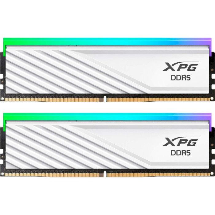 Модуль памяти ADATA XPG Lancer Blade RGB White DDR5 6000MHz 32GB Kit 2x16GB (AX5U6000C3016G-DTLABRWH)