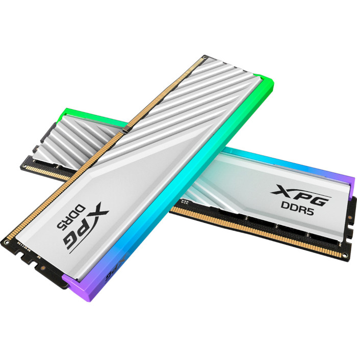 Модуль памяти ADATA XPG Lancer Blade RGB White DDR5 6000MHz 32GB Kit 2x16GB (AX5U6000C3016G-DTLABRWH)