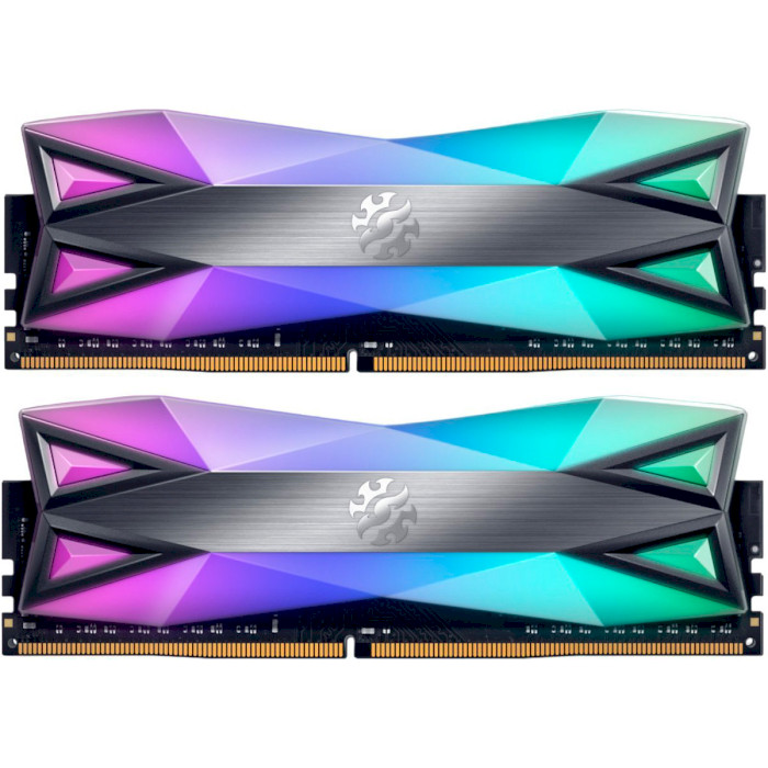 Модуль пам'яті ADATA XPG Spectrix D60G RGB Tungsten Gray DDR4 3600MHz 16GB Kit 2x8GB (AX4U36008G18I-DT60)