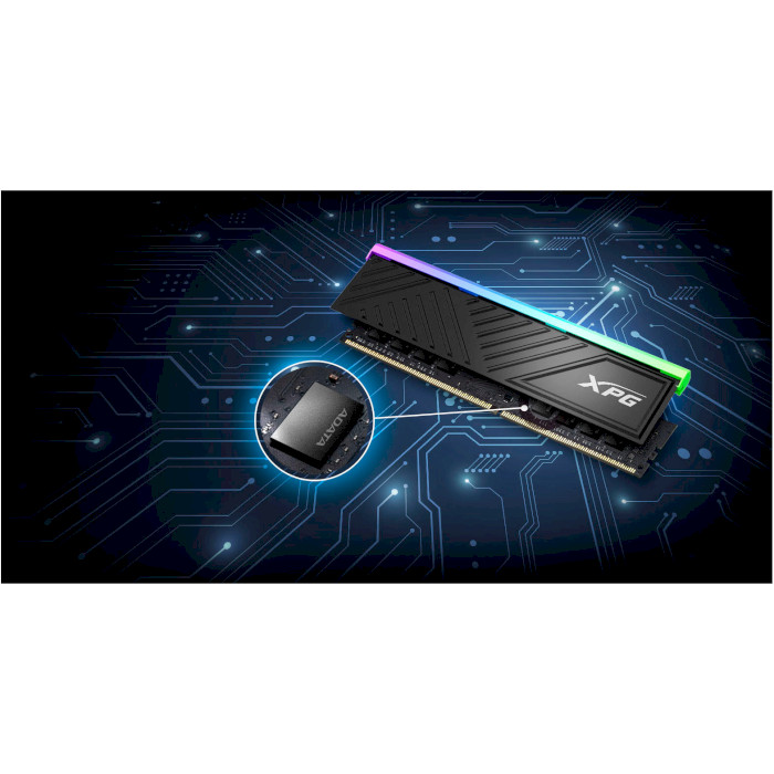 Модуль памяти ADATA XPG Spectrix D35G RGB Black DDR4 3600MHz 32GB (AX4U360032G18I-SBKD35G)