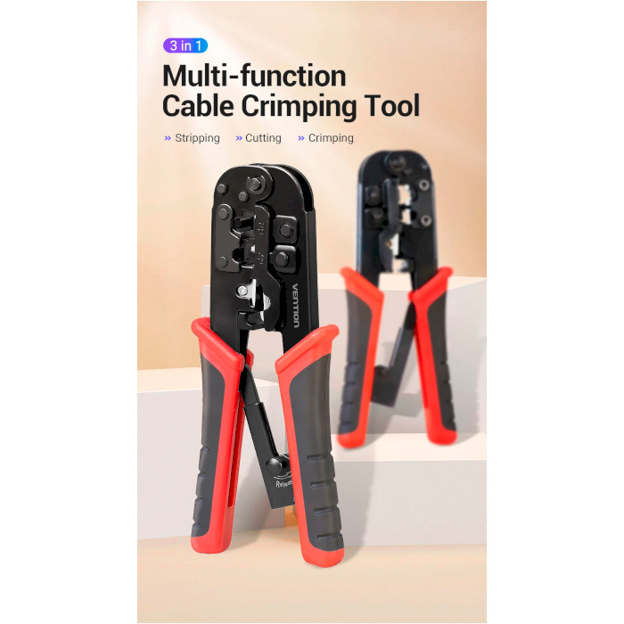 Інструмент для обтиску VENTION 3-in-1 Multi-Function Cable Crimping Tool