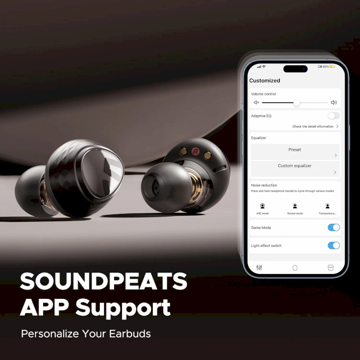 Навушники SOUNDPEATS Engine4 Black