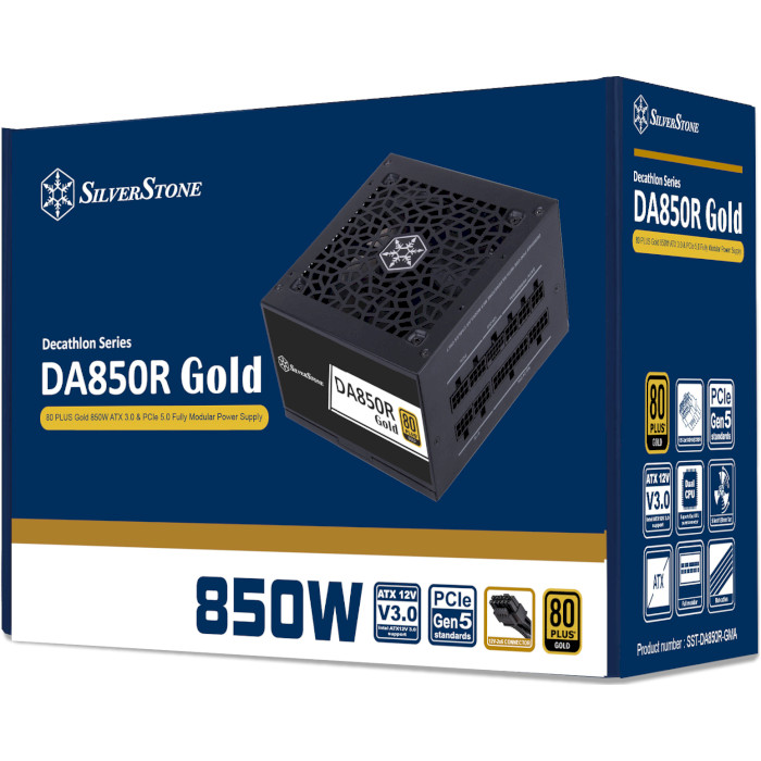 Блок живлення 850W SILVERSTONE Decathlon DA850R Gold (SST-DA850R-GMA)