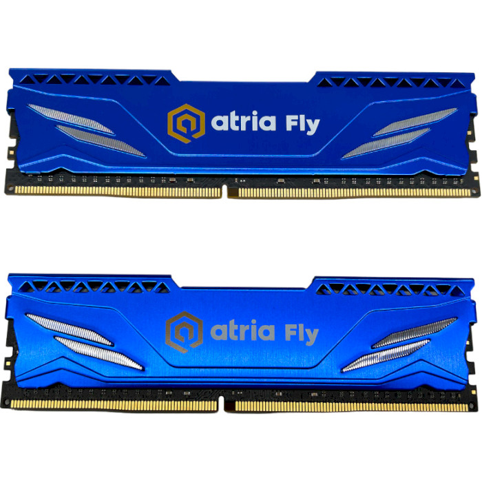 Модуль пам'яті ATRIA Fly Blue DDR4 2666MHz 16GB Kit 2x8GB (UAT42666CL19BLK2/16)