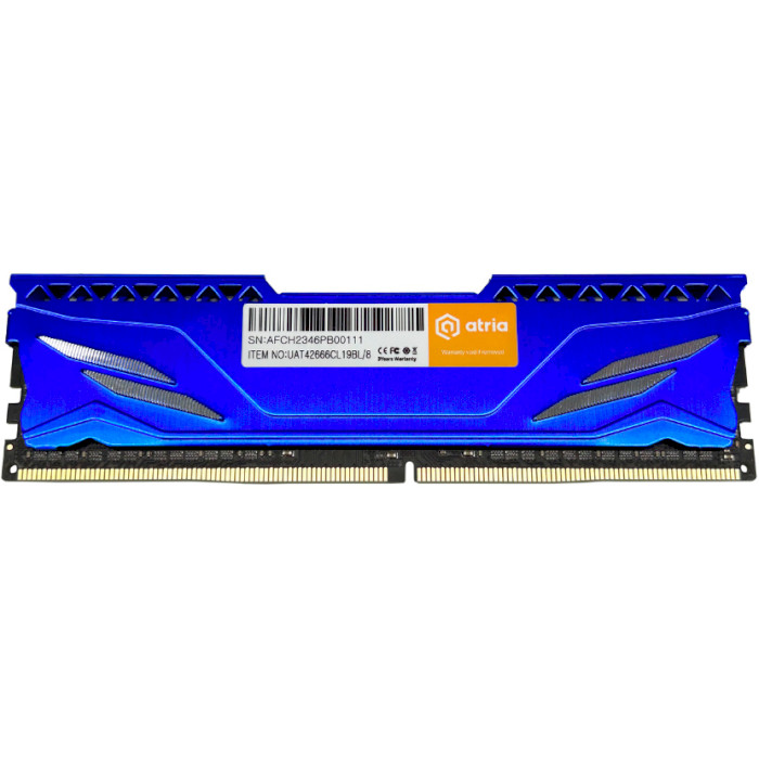 Модуль памяти ATRIA Fly Blue DDR4 2666MHz 8GB (UAT42666CL19BL/8)