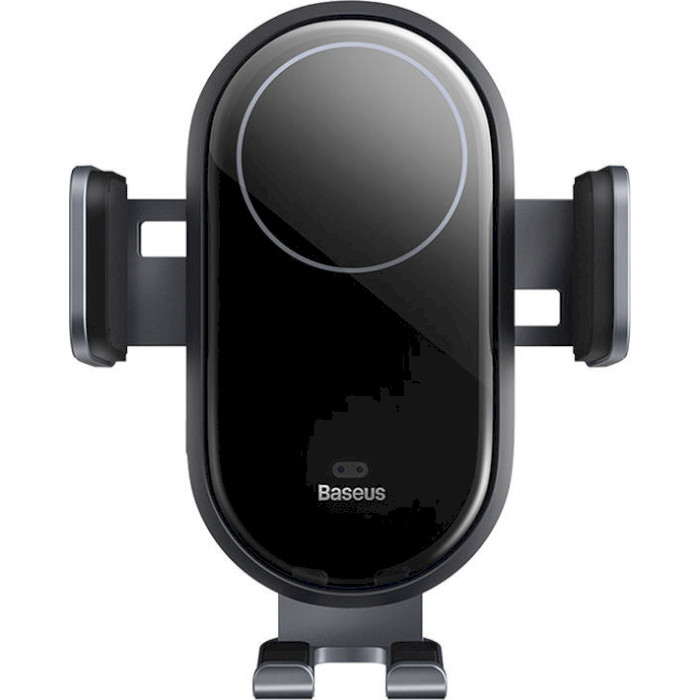 Автотримач для смартфона з бездротовою зарядкою BASEUS LightChaser Wireless Charging Electric Car Mount Black (C40355900121-00)