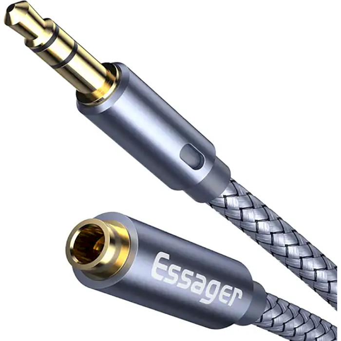Кабель-подовжувач ESSAGER Monster Headphone Extension Cable mini-jack 3.5 мм 2м Gray (EYPY35-MYA0G)