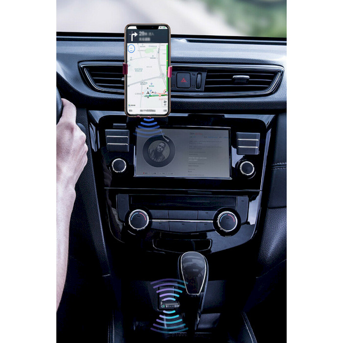 Bluetooth аудіо адаптер BASEUS BSBA-02 Qiyin AUX Car Bluetooth Receiver Black (WXQY010001)