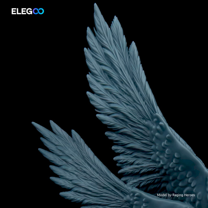 Фотополімерна гума для 3D принтера ELEGOO 8K Standard Resin, 1кг, Space Gray (50.103.0124)