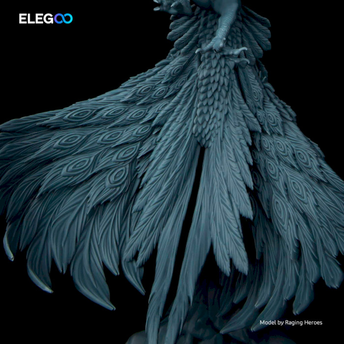 Фотополимерная резина для 3D принтера ELEGOO 8K Standard Resin, 1кг, Space Gray (50.103.0124)