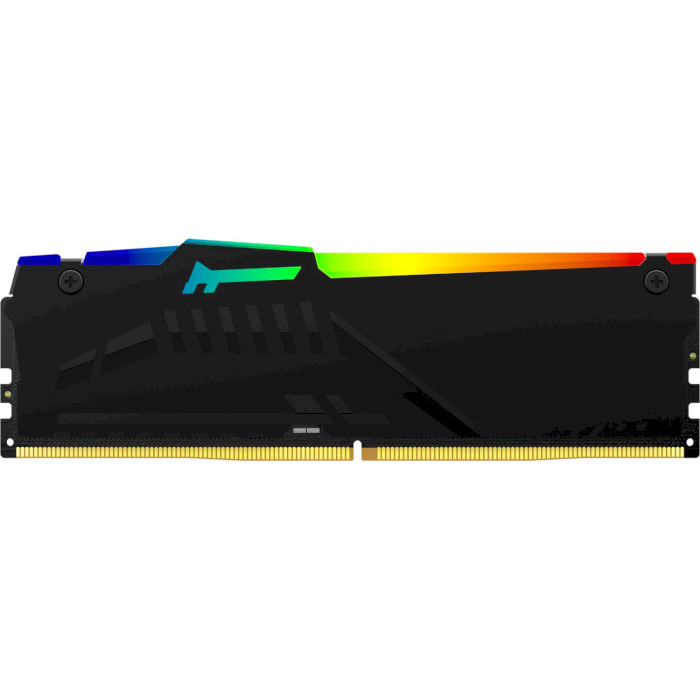 Модуль пам'яті KINGSTON FURY Beast RGB Black DDR5 5200MHz 128GB Kit 4x32GB (KF552C40BBAK4-128)