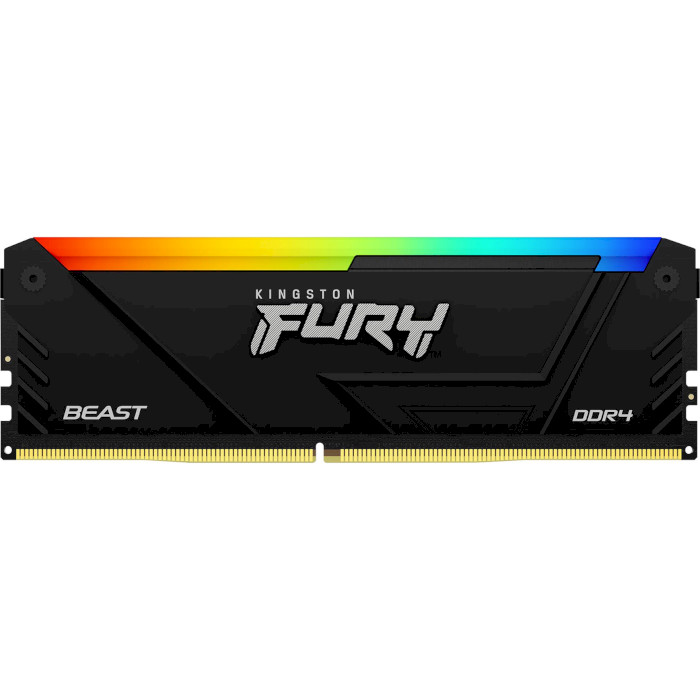 Модуль пам'яті KINGSTON FURY Beast RGB DDR4 3200MHz 128GB Kit 4x32GB (KF432C16BB2AK4/128)