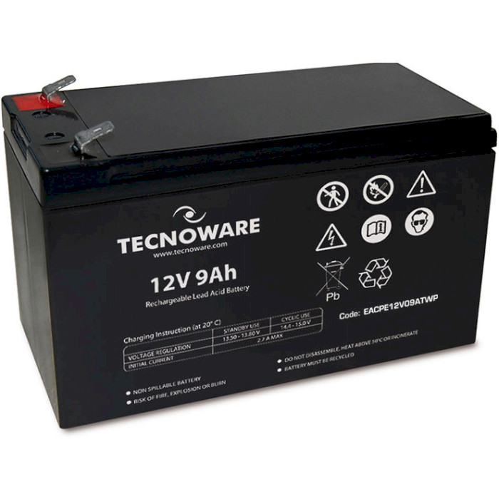 Акумуляторна батарея TECNOWARE 12V 9Ah (12В, 9Агод) (EACPE12V09ATWP)