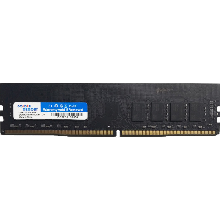 Модуль пам'яті GOLDEN MEMORY DDR4 3200MHz 16GB (GM32N22S8/16)