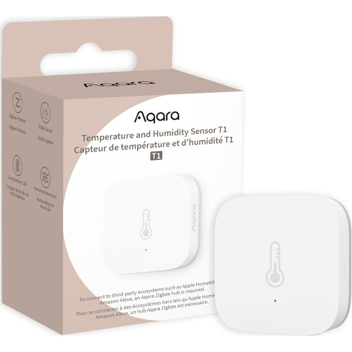 Датчик температуры и влажности AQARA Temperature and Humidity Sensor T1 (TH-S02D)