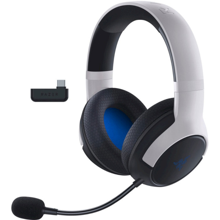 Игровые наушники RAZER Kaira HyperSpeed for PS5 White (RZ04-03980200-R3G1)