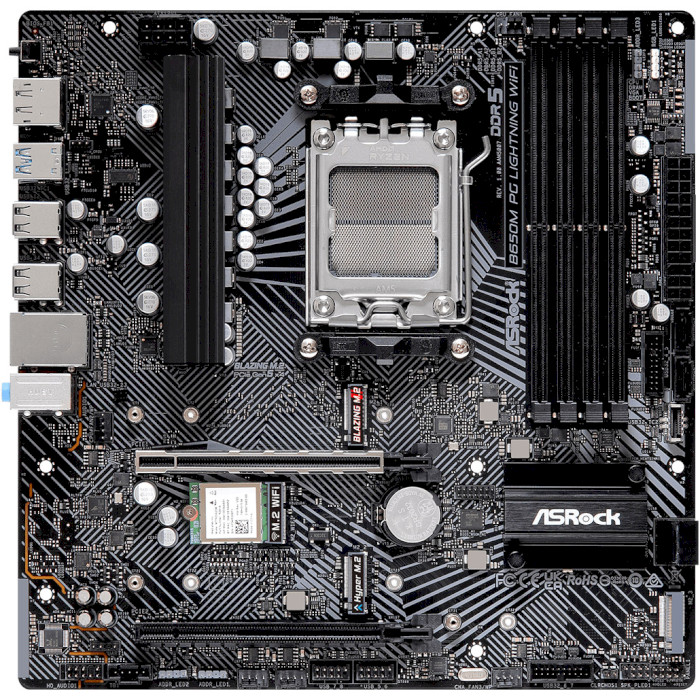 Материнська плата ASROCK B650M PG Lightning WiFi