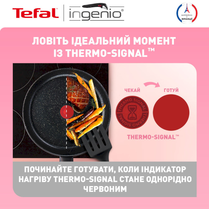 Набір посуду TEFAL Ingenio Black Stone 7пр (L3998702)