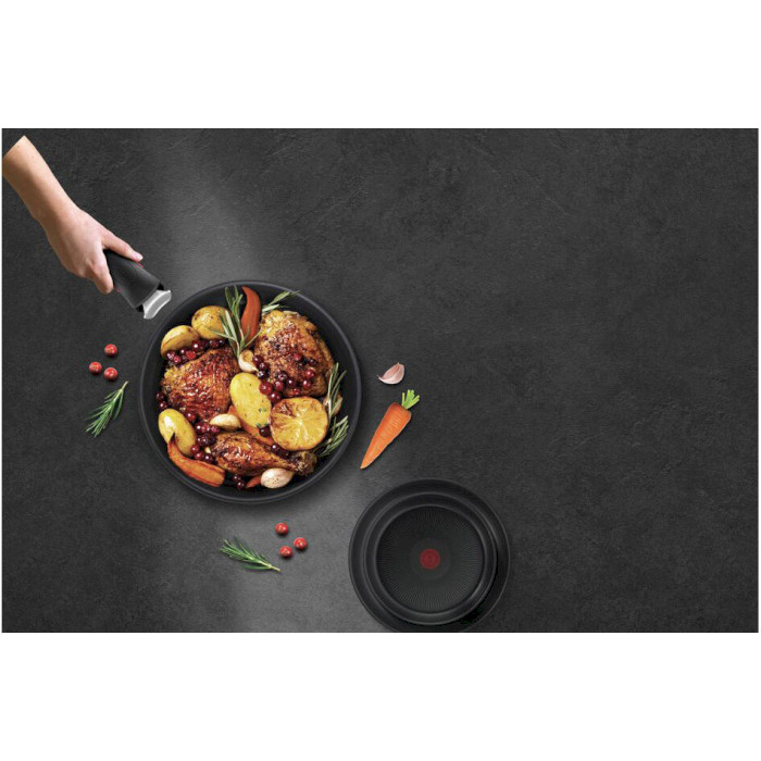 Набір посуду TEFAL Ingenio Black Stone 7пр (L3998702)