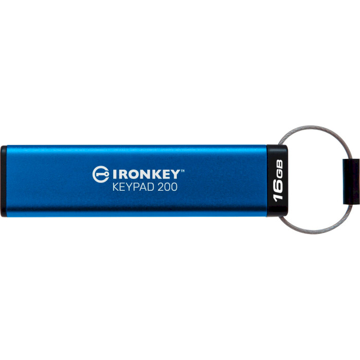 Флэшка KINGSTON IronKey Keypad 200 16GB USB3.2 Blue (IKKP200/16GB)