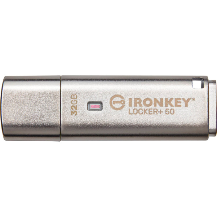 Флешка KINGSTON IronKey Locker+ 50 32GB USB3.2 Silver (IKLP50/32GB)
