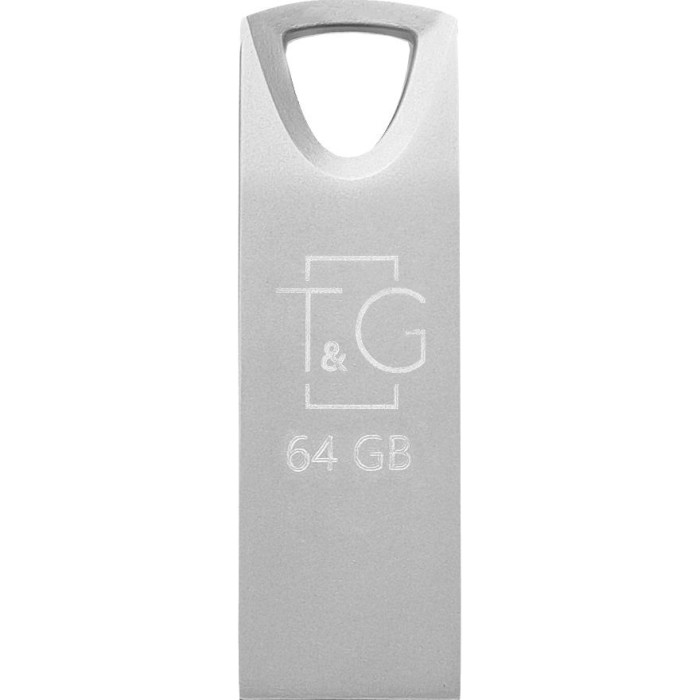 Флэшка T&G 117 Metal Series 64GB USB2.0 Silver (TG117SL-64G)