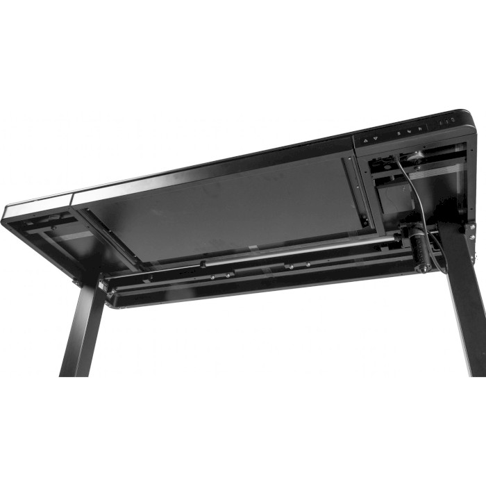 Комп'ютерний стіл моторизований BARSKY StandUp Black Glass (BST-11)