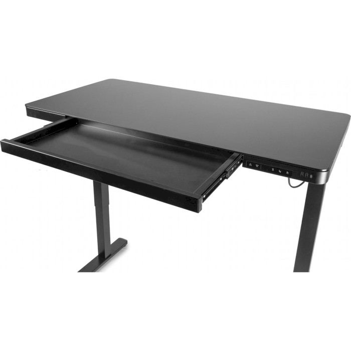 Компьютерный стол моторизированный BARSKY StandUp Black Glass (BST-11)