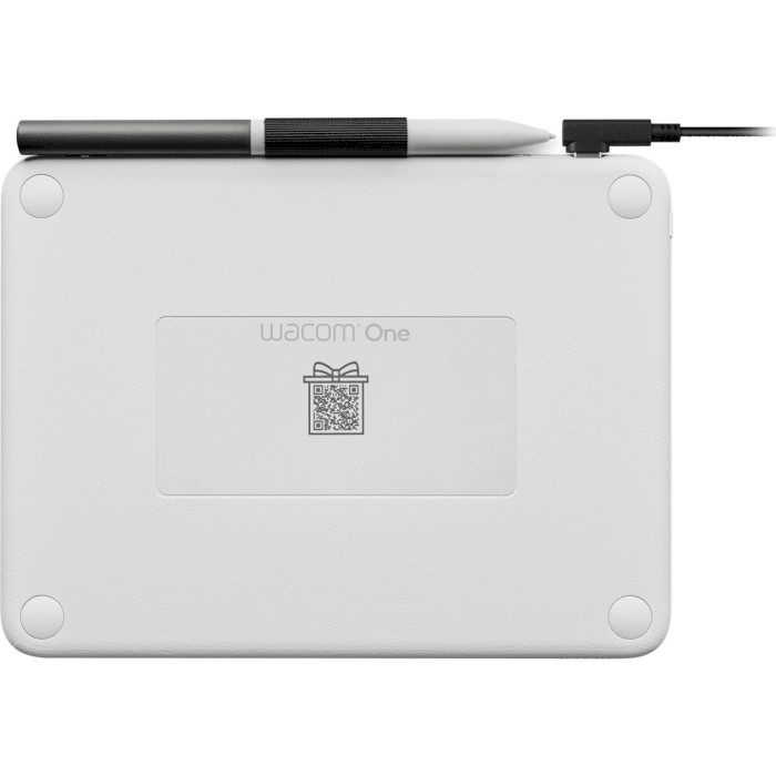 Графический планшет WACOM One S Bluetooth White (CTC4110WLW2B)