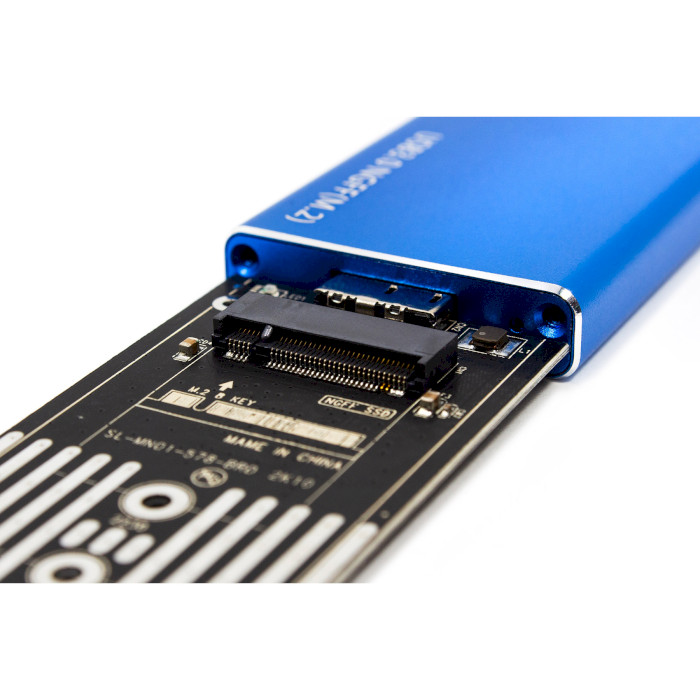 Карман внешний FRIME FHE203.M2U30 M.2 SSD to USB 3.0 Blue