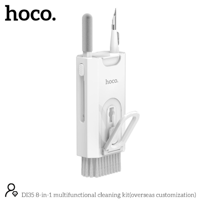Набір для чищення гаджетів та електроніки HOCO DI35 8-in-1 Multifunctional Cleaning Kit (Overseas Customization)