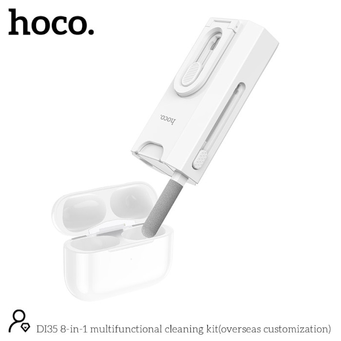 Набір для чищення гаджетів та електроніки HOCO DI35 8-in-1 Multifunctional Cleaning Kit (Overseas Customization)