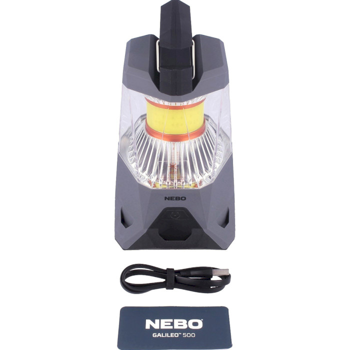 Фонарь кемпинговый NEBO Galileo 500 Rechargeable Lantern Gray