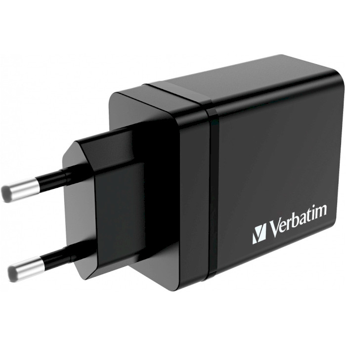 Зарядное устройство VERBATIM 30W 1xUSB-C, 3xUSB-A, PD3.0, QC3.0 Wall Charger Black