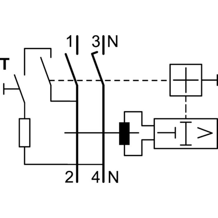 Дифференциальный автоматический выключатель HAGER CDA225D 2p, 25А, Inst., 6кА