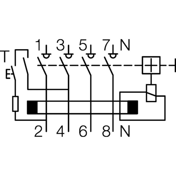 Диференційний автоматичний вимикач HAGER CDA463D 3p+N, 63А, Inst., 6кА