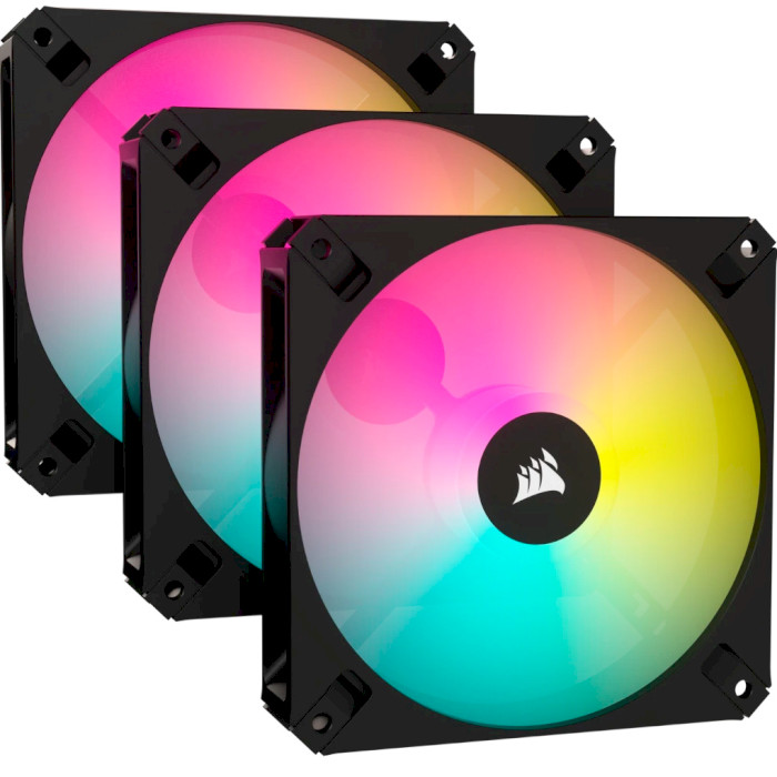 Комплект вентиляторов CORSAIR iCUE AR120 Digital RGB PWM Black 3-Pack (CO-9050167-WW)