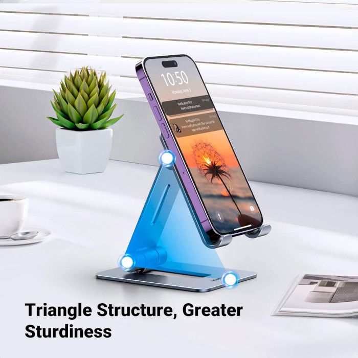 Подставка для смартфона UGREEN LP678 Foldable Multi-Angle Phone Stand Gray (15608)