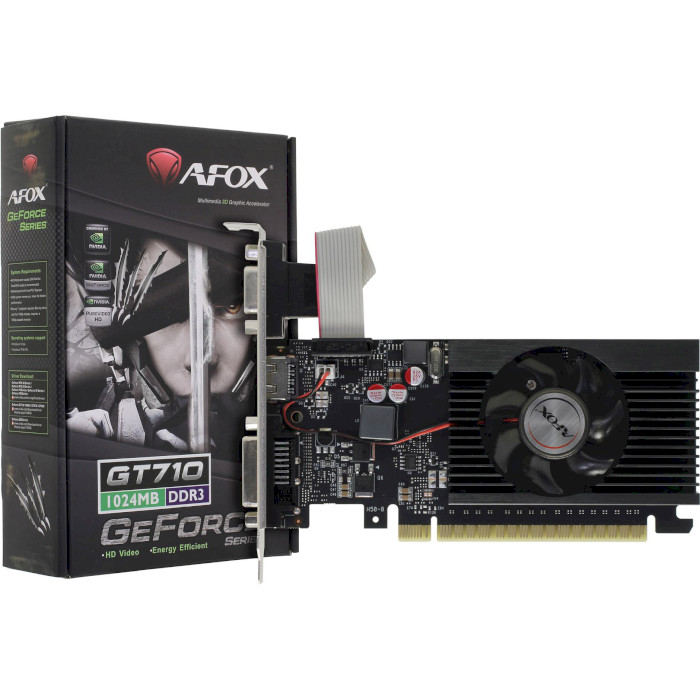 Відеокарта AFOX GeForce GT 710 1GB GDDR3 (AF710-1024D3L5-V3)