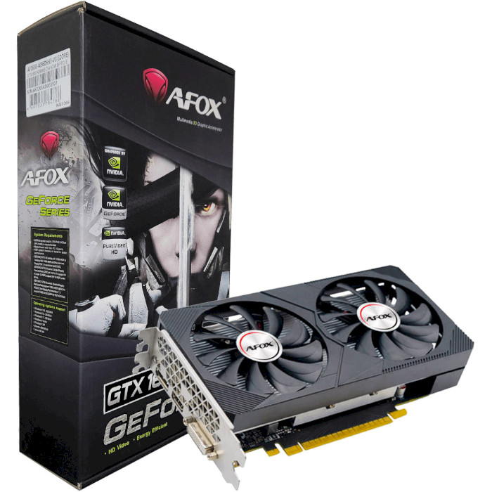 Видеокарта AFOX GeForce GTX 1650 4GB GDDR6 (AF1650-4096D6H3-V3)