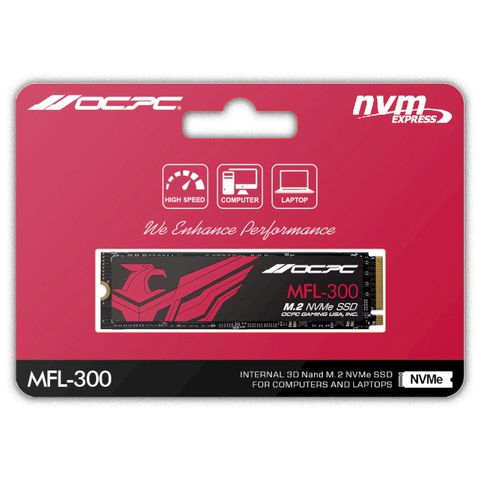 SSD диск OCPC MFL-300 1TB M.2 NVMe (SSDM2PCIEF1TB)