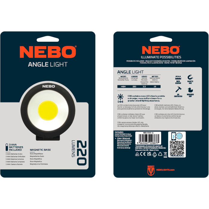 Фонарь NEBO Angle Light (NEB-7007-G)