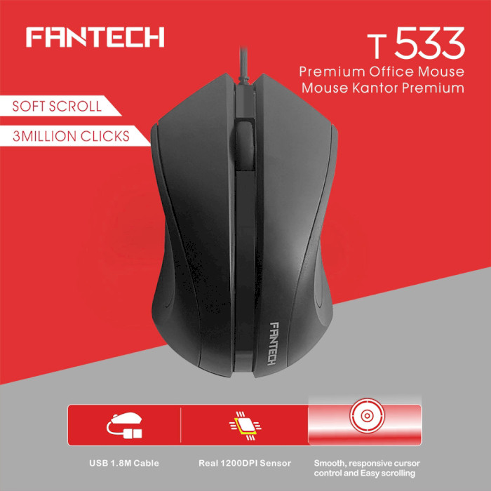 Миша FANTECH T533 Black