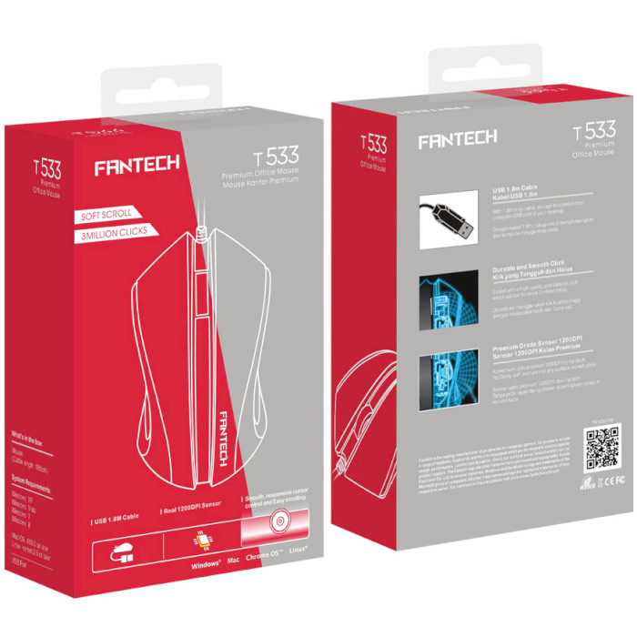 Мышь FANTECH T533 Black