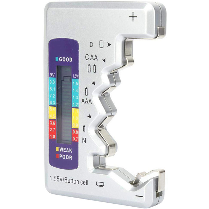 Тестер заряду батарейок VOLTRONIC BT-886 LCD (AA/AAA/D/C/N/9V)