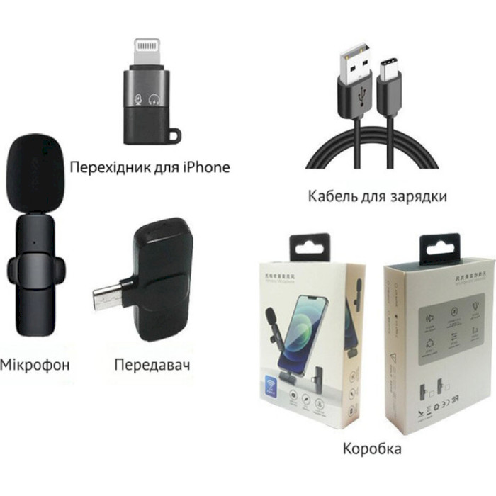 Микрофонная система XOKO K9 USB-C (XK-K9BK)
