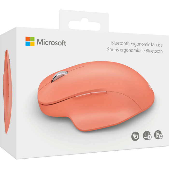 Мышь MICROSOFT Bluetooth Ergonomic Mouse Peach Pink (222-00040)