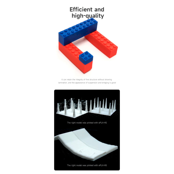 Пластик (филамент) для 3D принтера ESUN ePLA-HS 1.75mm, 1кг, Gray (EPLA-HS-P175H1)