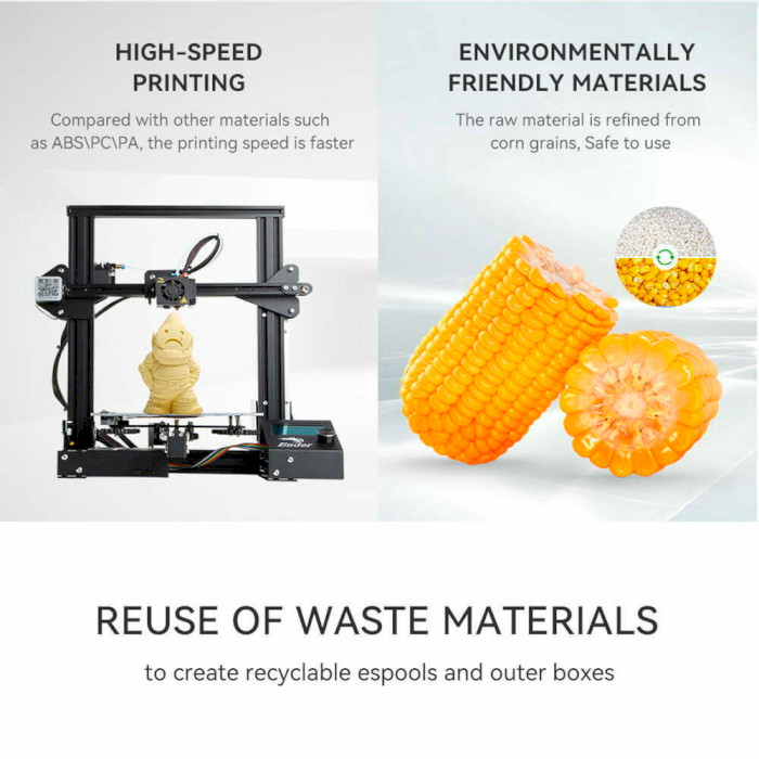 Пластик (филамент) для 3D принтера ESUN ePLA-Matte 1.75mm, 1кг, Deep Black (EPLA-MATTE-P175DB1)