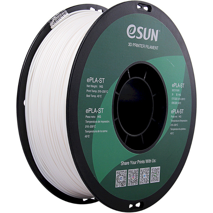 Пластик (филамент) для 3D принтера ESUN ePLA-ST 1.75mm, 1кг, Natural (EPLA-ST175N1)